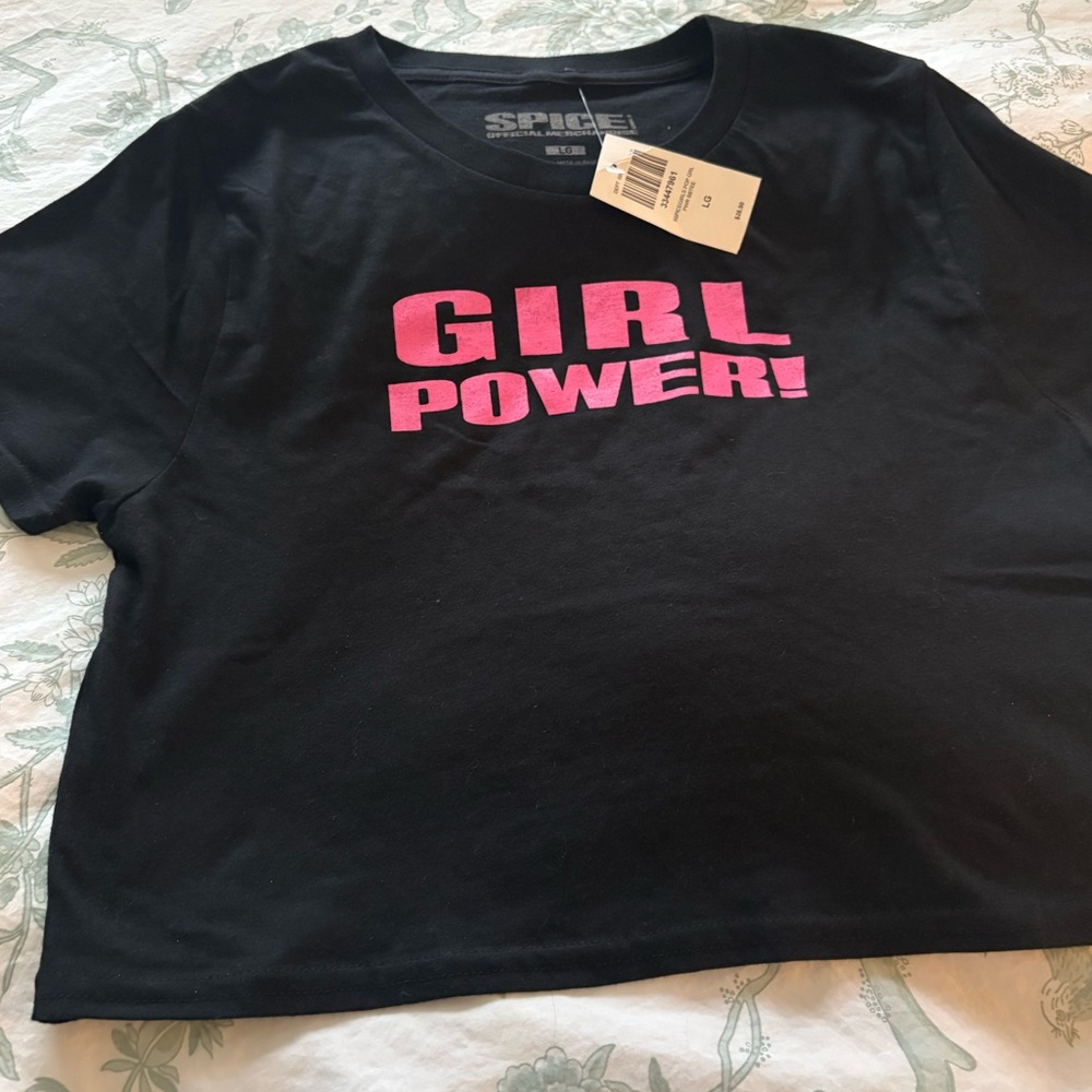 NWT SPICE GIRLS 'Girl Power' Crop T-Shirt